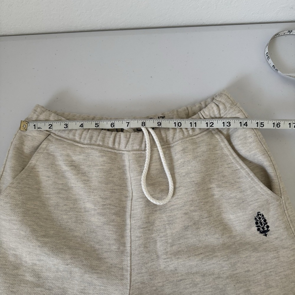 NEW Free People FP Movement For the Win Long Shorts Logo Size Small Tan Beige - Picture 12 of 14